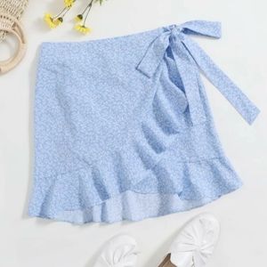 Ruffle wrap skirt